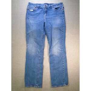 Lucky Brand Womens Jeans 36" x 30" Sweet Straight Blue Denim Slightly Distressed